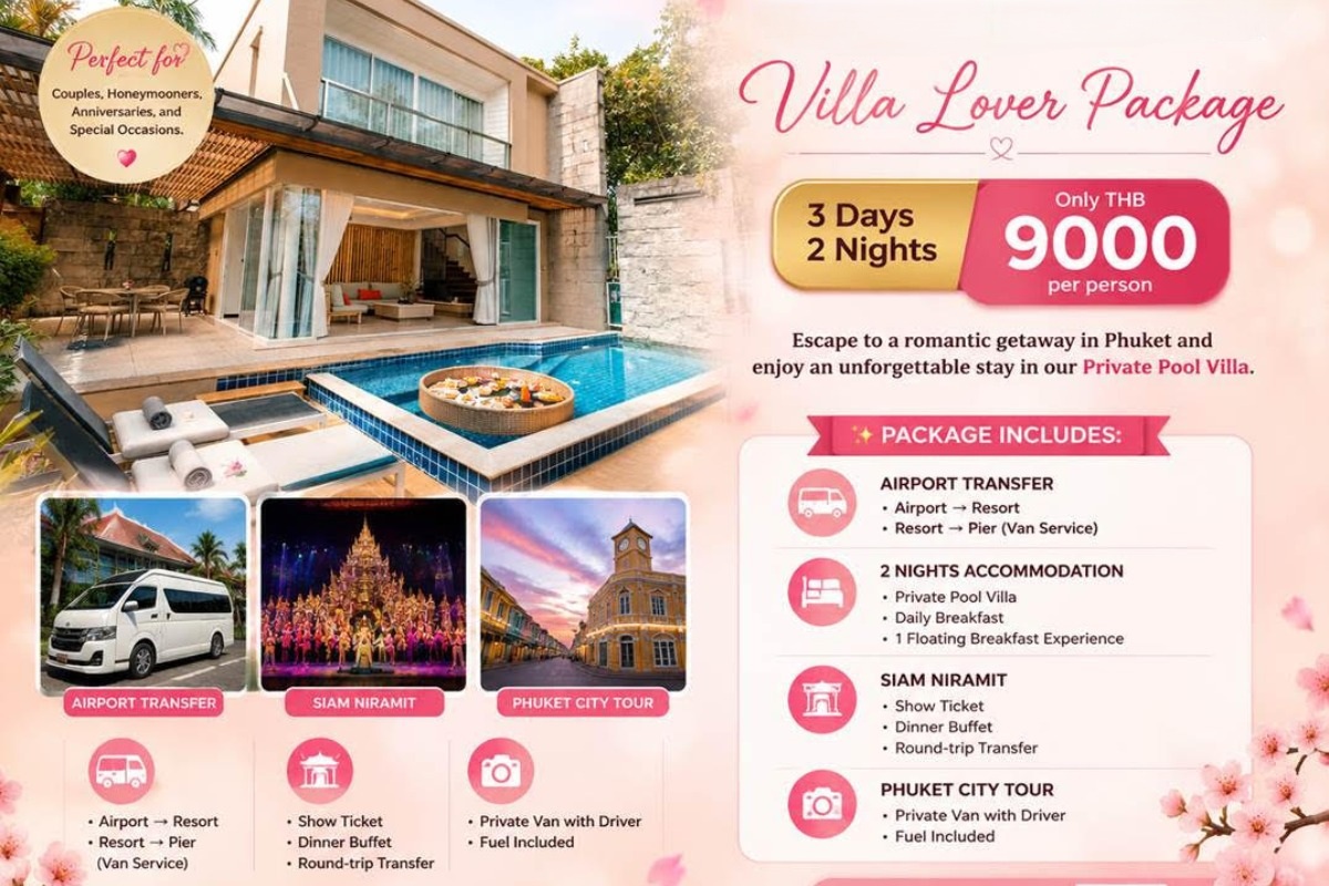 Villa Lover Package 3 Days 2 Nights 1200x800